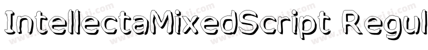 IntellectaMixedScript RegularIntell字体转换